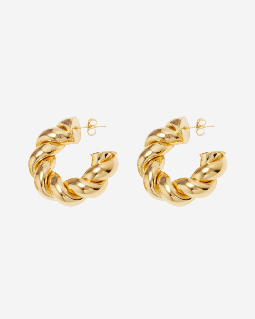Gold Twist Hoop