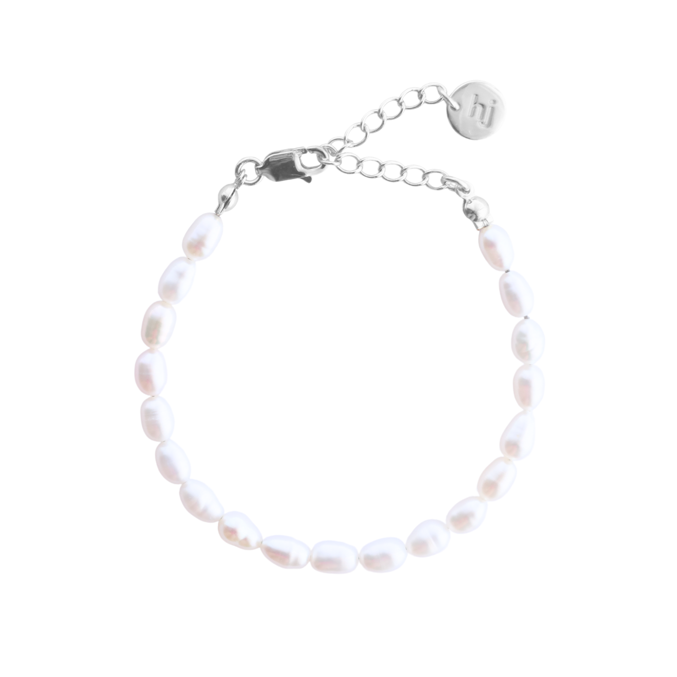 Dainty Pearl Bracelet Silver